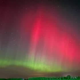 Northern Lights photographed in Longniddry, 12 miles east of Edinburgh.
