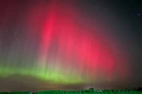 Northern Lights photographed in Longniddry, 12 miles east of Edinburgh.