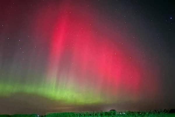 Northern Lights photographed in Longniddry, 12 miles east of Edinburgh.