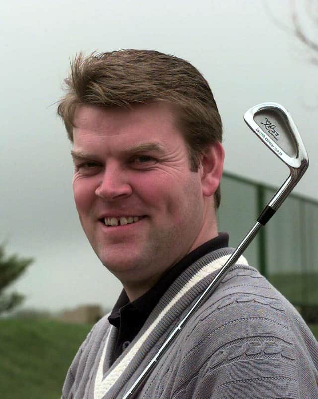 Two-time Scottish PGA champion Colin Gillies pictured at West Lothian Golf Club in 1998