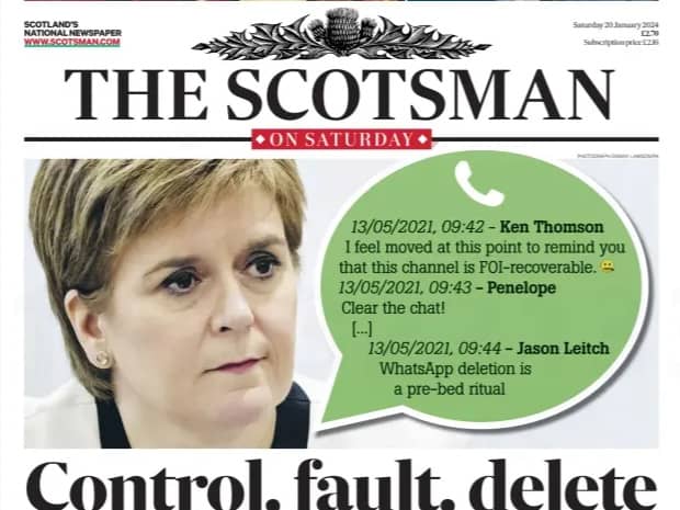 The Scotsman is in running for front page of the year 