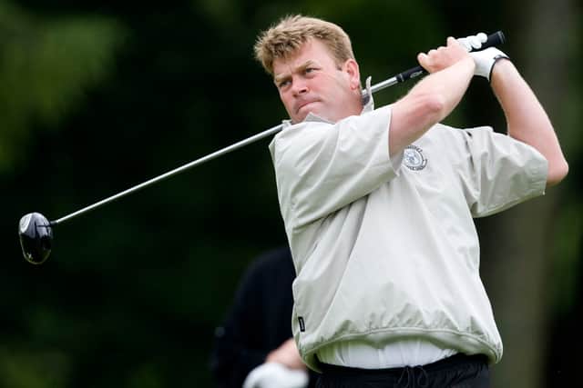 Colin Gillies in action during the 2009 Scottish PGA Championship at Gleneagles 