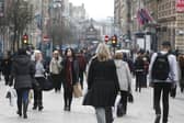 Shoppers in Glasgow