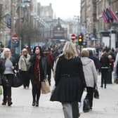 Shoppers in Glasgow