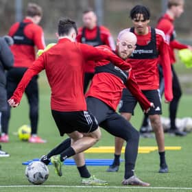Queen's Park train ahead of their big day on Sunday.