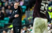 Hearts head coach Neil Critchley during the 3-0 defeat to Celtic. (Photo by Craig Foy / SNS Group)