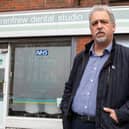Mark Formosa who has travelled from Cornwall to Glasgow for a dentist appointment