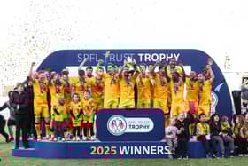 Livingston got their hands on the SPFL Trust Trophy with a 5-0 win over Queen's Park.