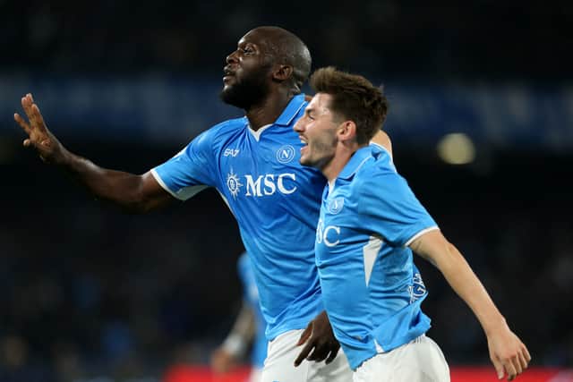 Scotland midfielder Billy Gilmour set up Romelu Lukaku for his Napoli goal against AC Milan.