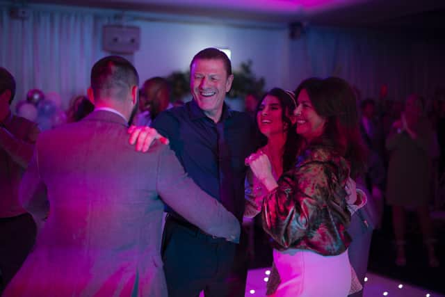 Graham with Sean Bean in a scene from This City Is Ours