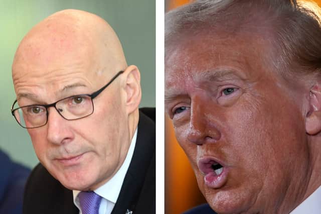 First Minister John Swinney and US President Donald Trump