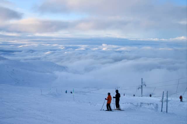 The view from the top of the Ptarmigan T-bar at Cairngorm Mountain