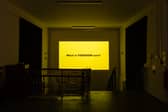 Installation view of the Suzanne Lacy exhibition at Cooper Gallery, Dundee