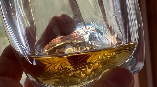 Busker Single Malt in the glass