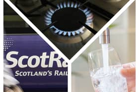 Energy and water bills, as well as ScotRail fares, are among those all going up on April 1