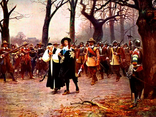 A painting of King Charles I on his way to be executed on January 30, 1649 (Picture:  Culture Club)