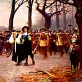 A painting of King Charles I on his way to be executed on January 30, 1649 (Picture:  Culture Club)
