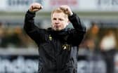 Dunfermline manager Neil Lennon celebrates his side's 1-0 victory over Livingston at East End Park. (Photo by Mark Scates / SNS Group)