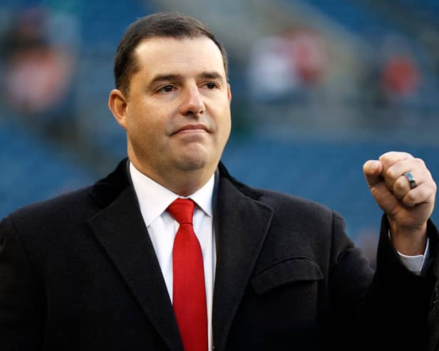 Jed York, owner of the San Francisco 49ers, says the franchise has no direct financial involvement in the Rangers takeover deal. (Photo by Steph Chambers/Getty Images)