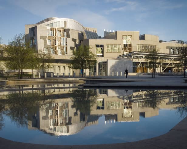 A general view of the Scottish Parliament building in Edinburgh