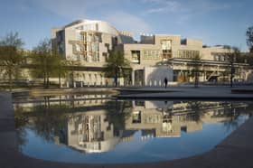 A general view of the Scottish Parliament building in Edinburgh