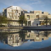 A general view of the Scottish Parliament building in Edinburgh