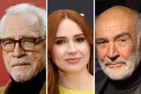 Three of the famous faces to have led New York's Tartan Day Parade.