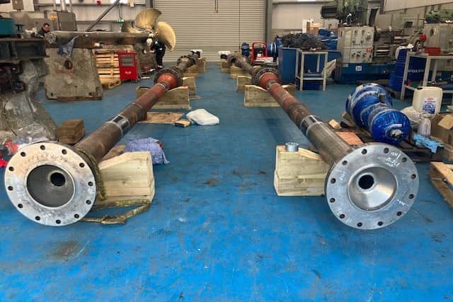 Caledonian Isles' shafts which need repairs