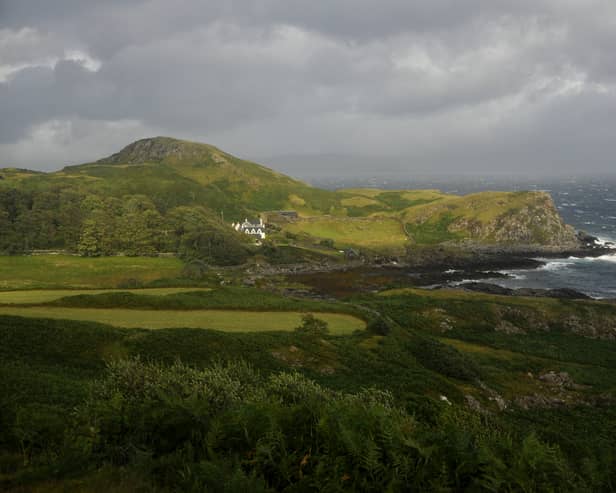 A view of the Sleat Peninsula on Skye, part of which will be sold off after the trust which owns historic Clan Donald assets run into financial difficulty. Armadale Castle and the Clan Donald Centre will go up for sale in the summer with 22,000 acres of the South Sleat Estate on the market now for £6.7m.