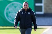 Celtic manager Brendan Rodgers during a training session at Lennoxtown on Friday. (Photo by Craig Williamson / SNS Group)