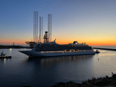 A cruise ship pulls into the Port of Aberdeen as harbour bosses look ahead to a major year for cruise business.