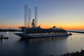 A cruise ship pulls into the Port of Aberdeen as harbour bosses look ahead to a major year for cruise business.