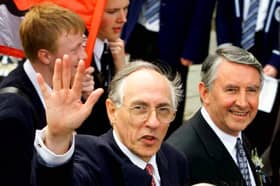Donald Dewar and David Steel arrive at the opening of the Scottish Parliament in July 1999 (Picture: Ian Stewart)