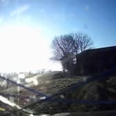 Charlie Taylor, driving after the crash. A reckless drink driver was caught on his own dash cam crashing his car into a tree after a night of booze - and plotting to falsely report it stolen. 