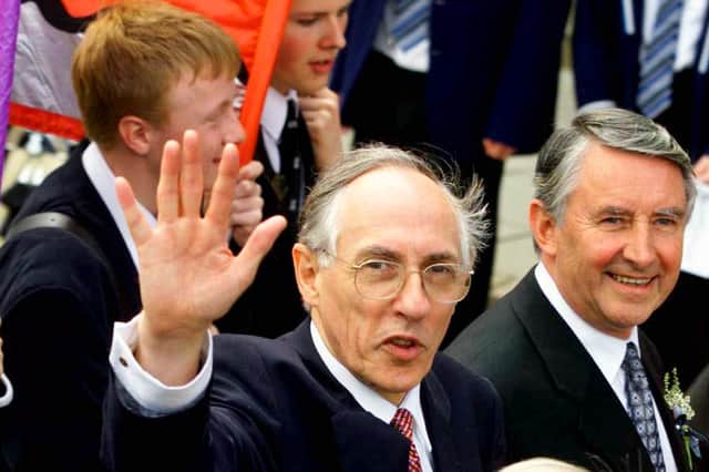 Donald Dewar and David Steel arrive at the opening of the Scottish Parliament in July 1999 (Picture: Ian Stewart)