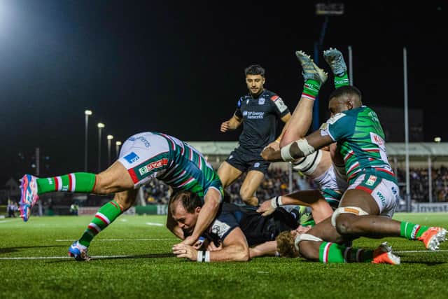 Henco Venter was also on the scoresheet for Glasgow Warriors.