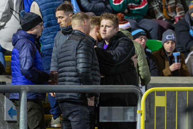 Glasgow Warriors' Johnny Matthews after being replaced during the Investec Champions Cup match with Leicester Tigers.