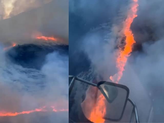 Wildfire in the Scottish Borders.