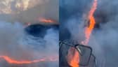 Wildfire in the Scottish Borders.