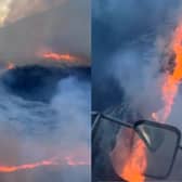 Wildfire in the Scottish Borders.