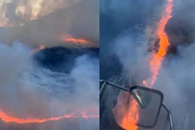 Wildfire in the Scottish Borders.