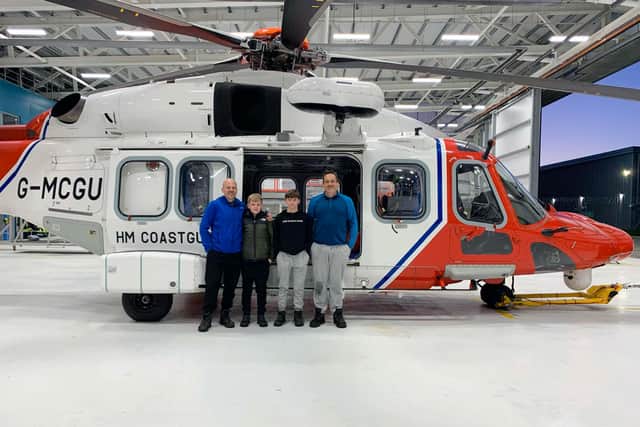 The fathers and sons rescued after being caught out by the ongoing wildfires raging across parts of the south of Scotland 