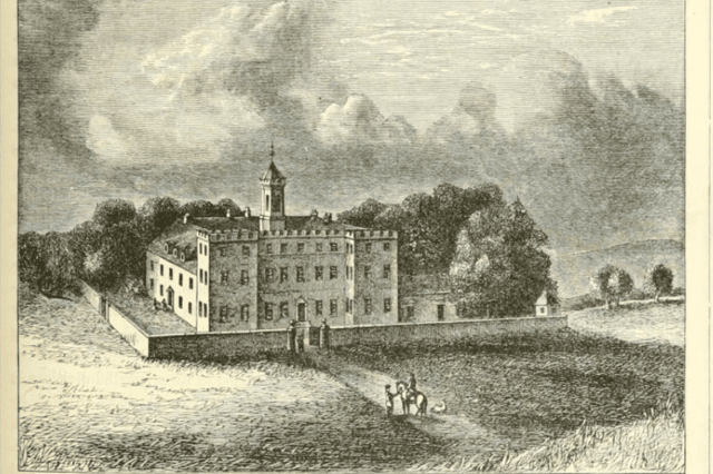 Culloden House in the mid-18th Century. The property was once the home of Lord Duncan Forbes of Culloden, former Lord President of the Court of Session. The Jacobites made an unsuccesful attempt to kidnap him from his home in October 1745.