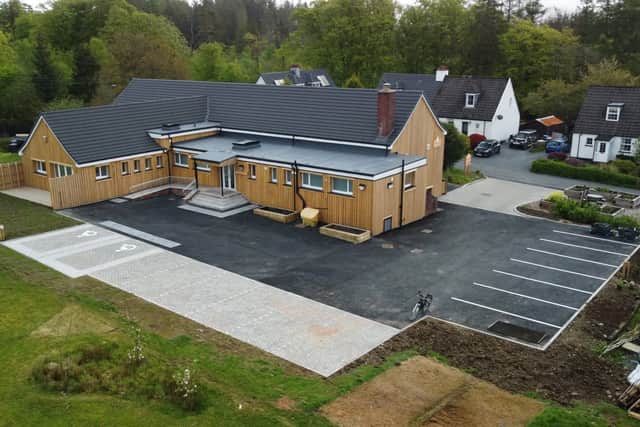 The Glentrool Hive, where volunteers have been providing a space for residents evacuated from their homes due to the wildfire, and emergency services assisting with the incident 