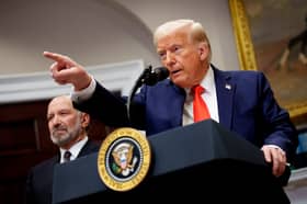 Donald Trump's tariffs have already persuaded more than 50 countries to start to talk about new trade deals, with lower tariffs for US goods (Picture: Andrew Harnik)