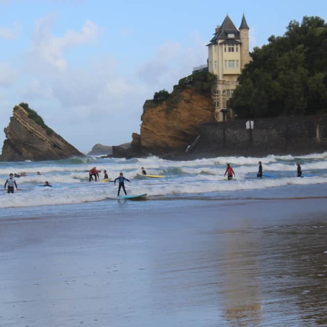 Today, the breath-taking French coast of the Bay of Biscay is a magnet for surfers. Pic: Fiona Laing