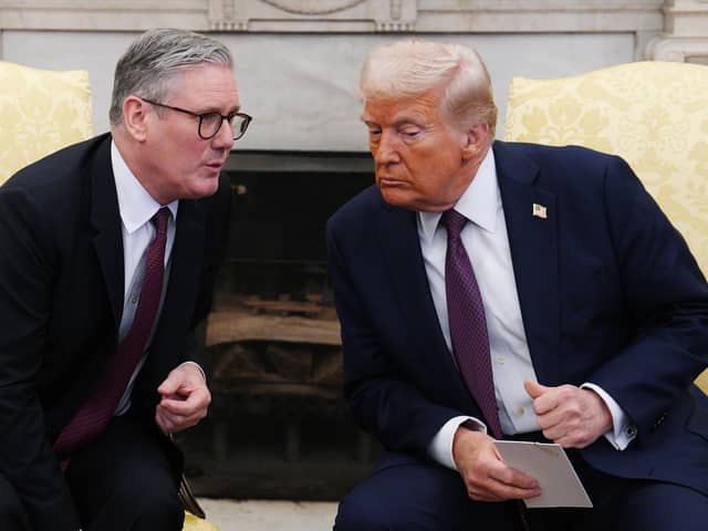 Keir Starmer's efforts to charm Donald Trump may have put him in a position to be a global peacemaker as a full-blown global trade war looms (Picture: Carl Court/pool)