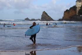 The beaches are a big draw at Biarritz.