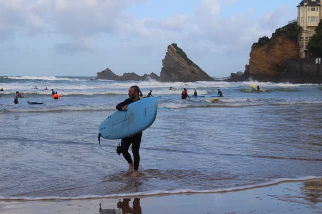 The beaches are a big draw at Biarritz.