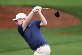Bob  MacIntyre pictured on the practice area on Monday ahead prior to the 89th Masters Tournament at Augusta National Golf Club 